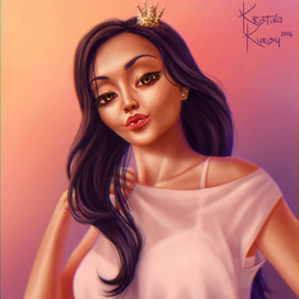 Портрет девушки в аниме-стиле (2)