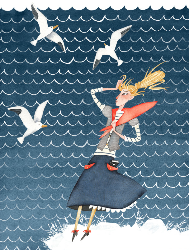 Девушка у моря