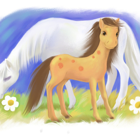 Лошадка и мама