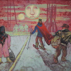 Закат. Иллюстрация к роману А. Иличевского "Матисс"