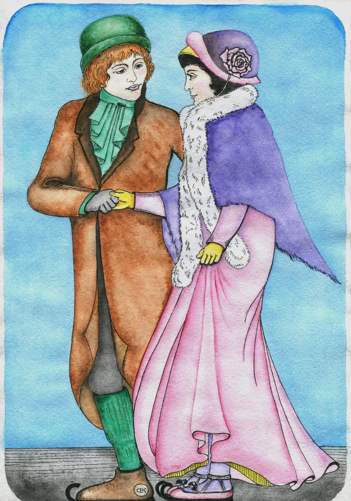 Боязливая конькобежка