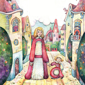 Буква А с дочкой