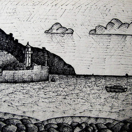 Порт города Ялта. 