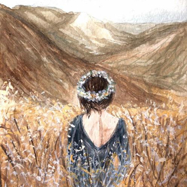 Девушка с венком