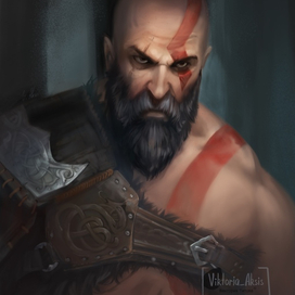 Кратос из God of War (fanart)