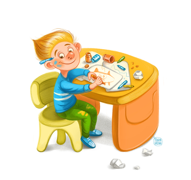 Шмыг рисует