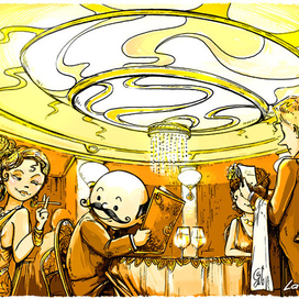 В ресторане