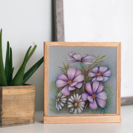 Полевые цветы, карандаш