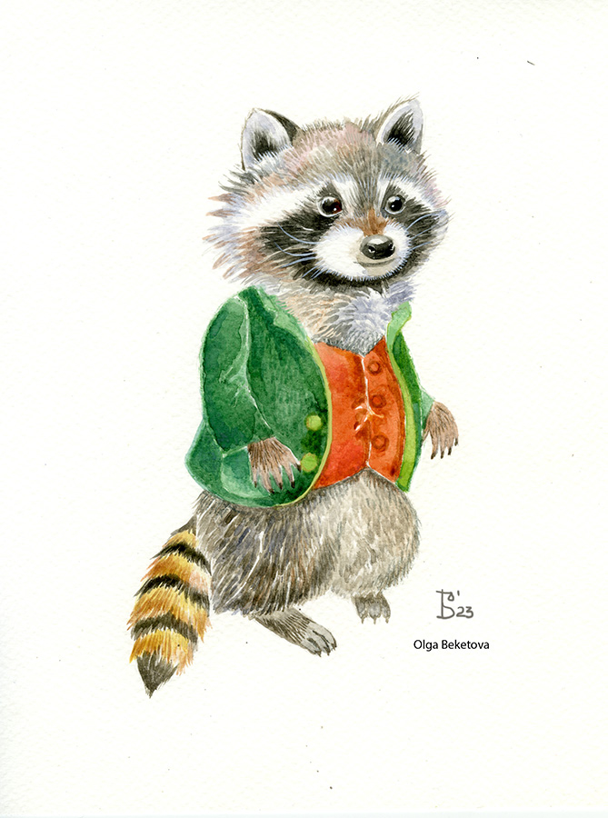 Персонаж. Енот