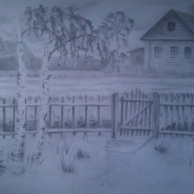 Дача вид из окна