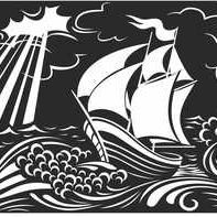 Кораблик и море