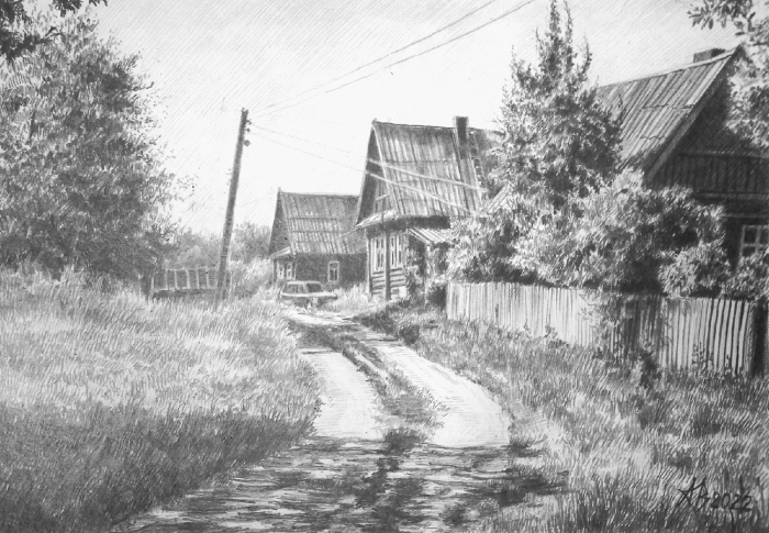 Деревенский пейзаж 