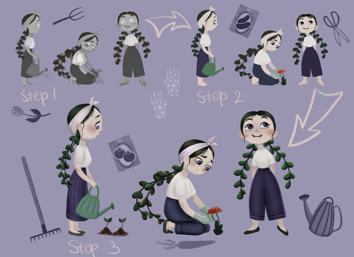 Персонаж Агата, фирменный персонаж садового гипермаркета