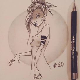 этническая девушка)