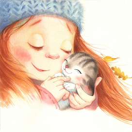 Иллюстрация для книги Александры Хворост "Давай дружить" для издательства Феникс премьер