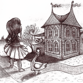 Черничка и гусь