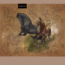 в виде лошадей