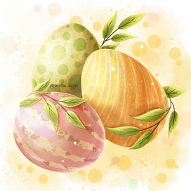 Открытка к пасхе