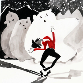 Майкл Джексон танцует для мертвый белых медведей