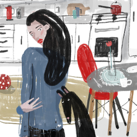 Девушка с собакой