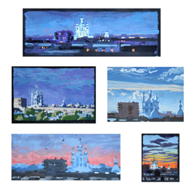 Избранные работы из серии "Из окна", 2021