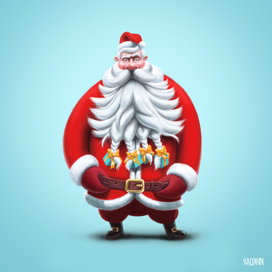 Новогодняя борода