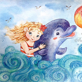 Девочка и дельфин