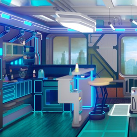 Дизайн квартиры в стиле киберпанк