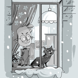 Красиво падал снег...