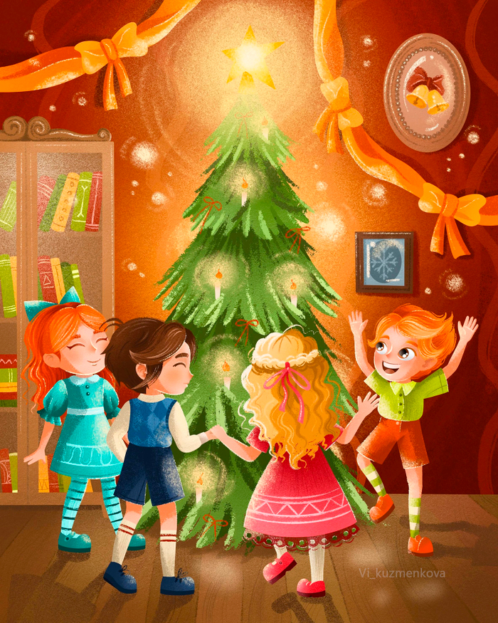 Дети и елка