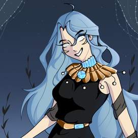 Работы с персонажами разных рас 