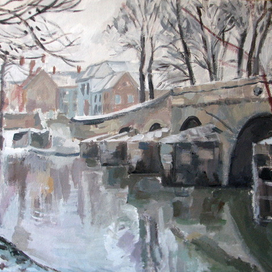 	зимнее утро в Провансе