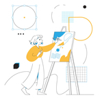 Иллюстрации и маскот для SMM-менеджера