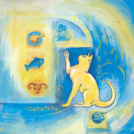 иллюстрация для упаковки корма для кошек