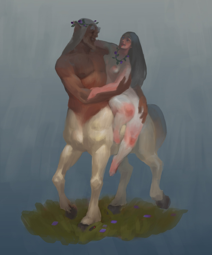 Кентавр и Нимфа