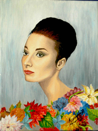 Девушка в цветах