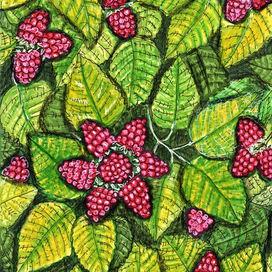 Малиновый узор