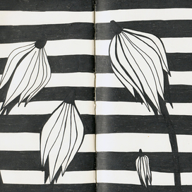 Цветы на полосах