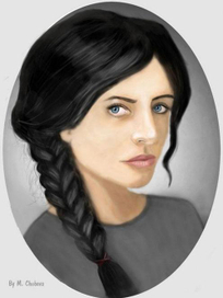 Диджитал портрет девушки