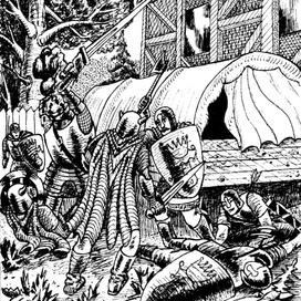 Иллюстрация к книге "Удивительные приключения Билла Грэлли".