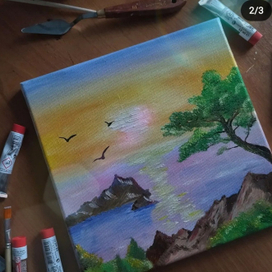 Закат на море