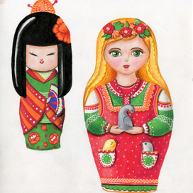 Кокэси и матрешка