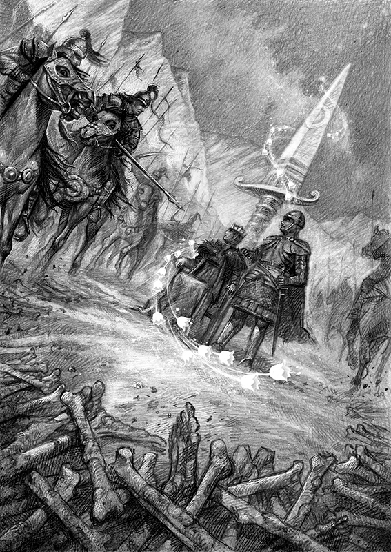 Иллюстрация к роману Р. Суржикова "Кукла на троне".