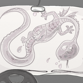 На лобовом стекле.