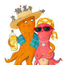 Пара осьминогов