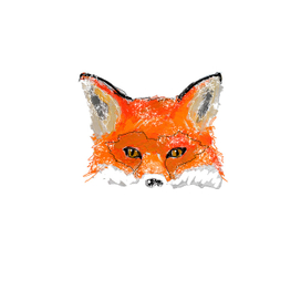 Лисица в снегу