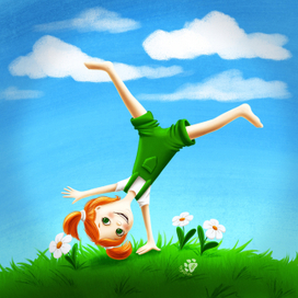 Рыжая девчушка