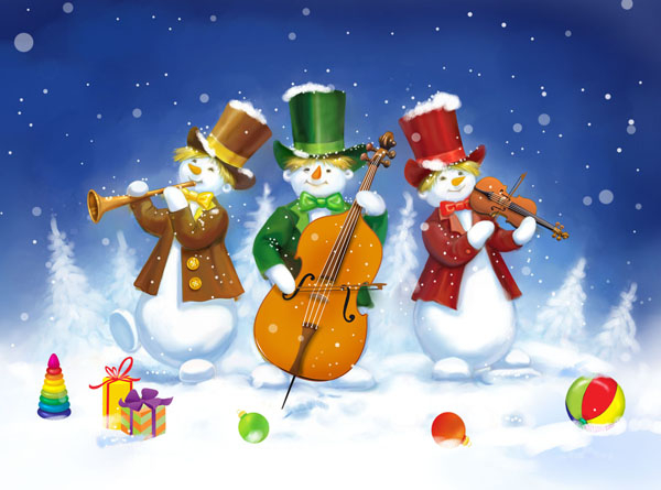 Снеговики-музыканты