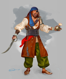 Пират.Концепт игрового персонажа#5