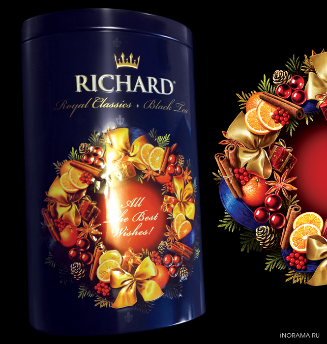 Иллюстрация для банки чая Richard.